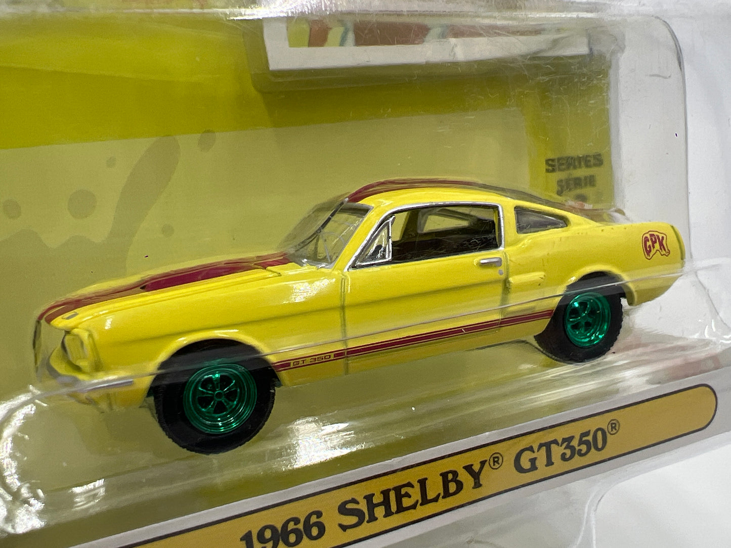 Greenlight Garbage Pail Kids Series 3 CHASE 1966 Shelby GT350 Yellow