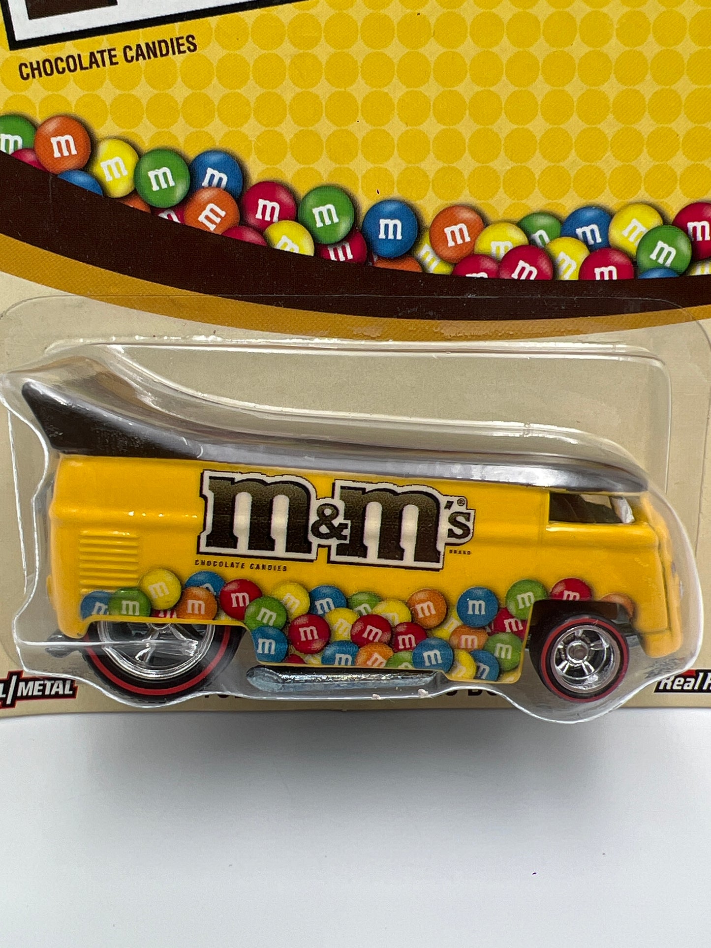 Hot Wheels Premium M&Ms Volkswagen Drag Bus W/Protector