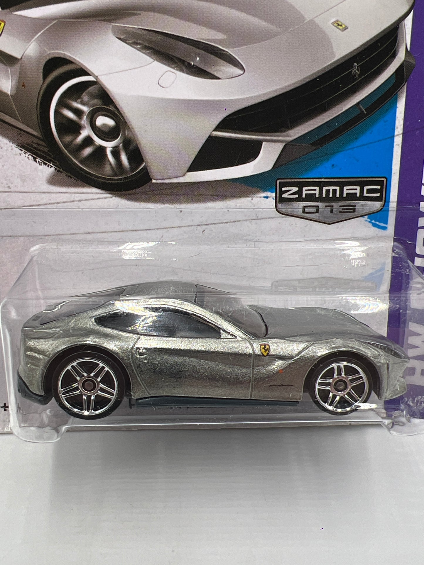 2013 Hot Wheels Walmart Exclusive Zamac 13 #174 Ferrari F12 Berlinetta W/Protector