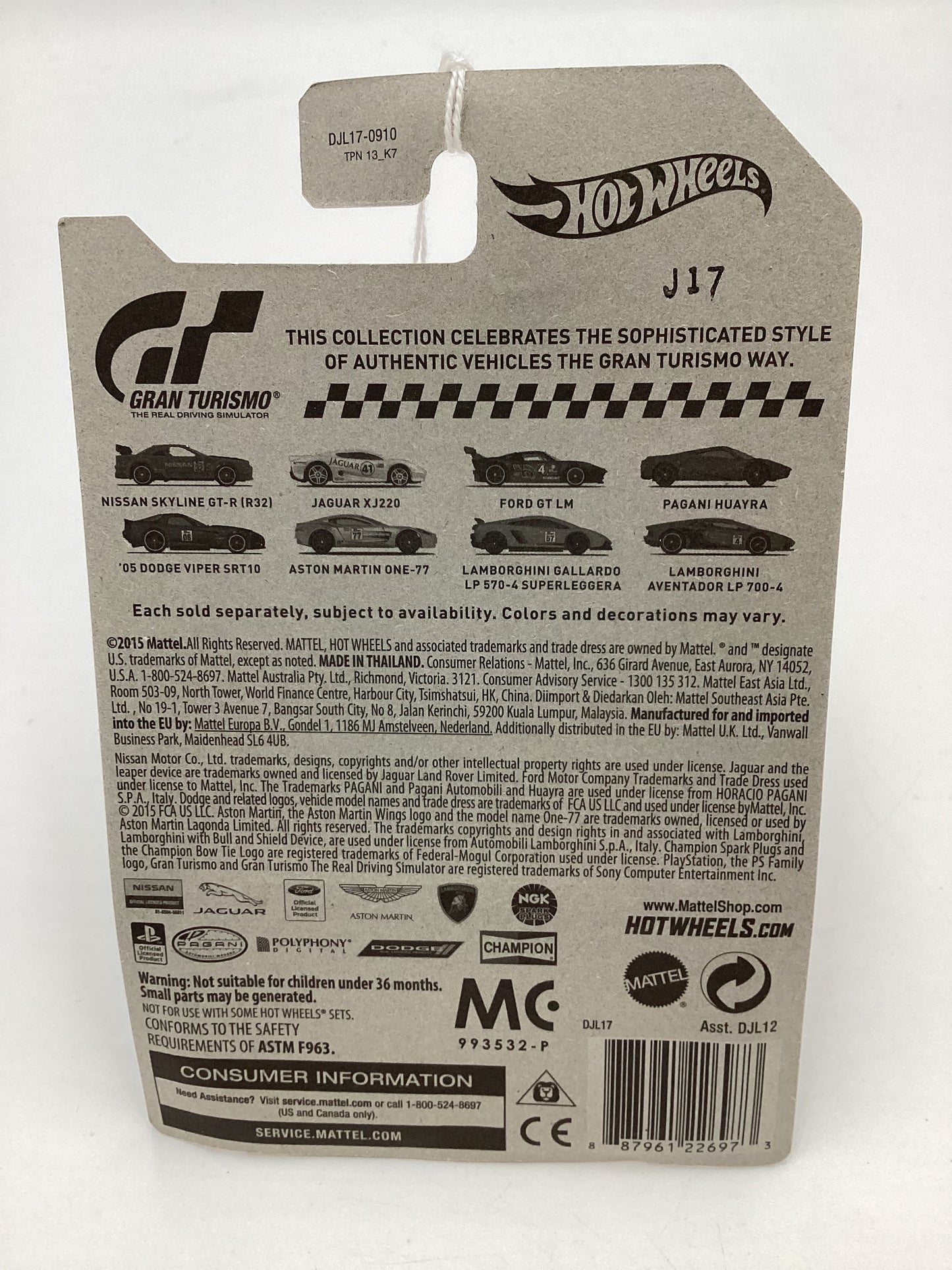 Hot Wheels Gran Turismo #5 Dodge Viper SRT10 Black 152C