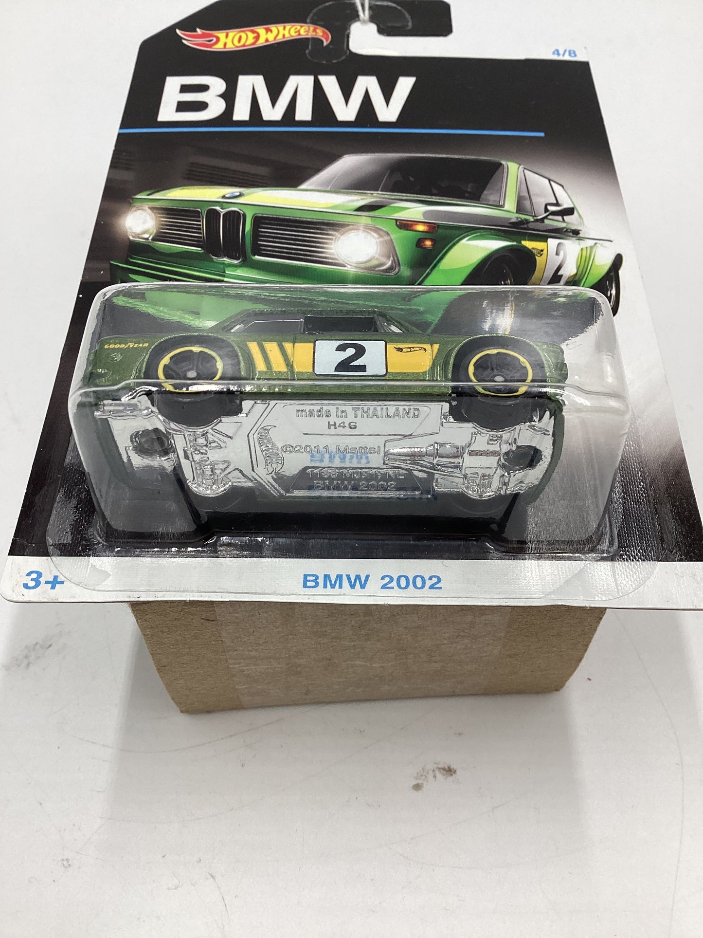 Hot Wheels BMW Series #4 BMW 2002 Green Walmart Exclusive 152D