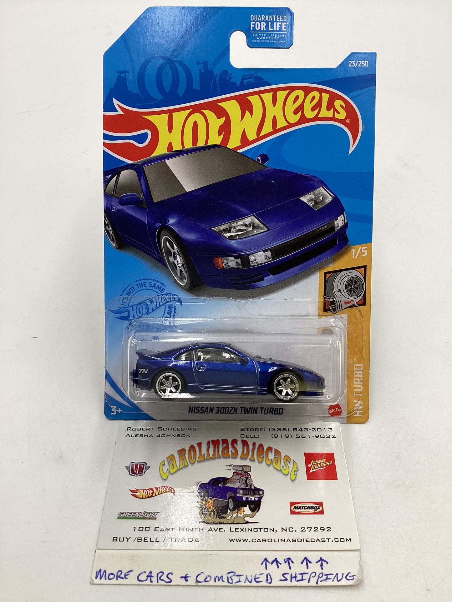 2021 Hot Wheels Super Treasure Hunt STH #23 Nissan 300ZX Twin Turbo W/Protector