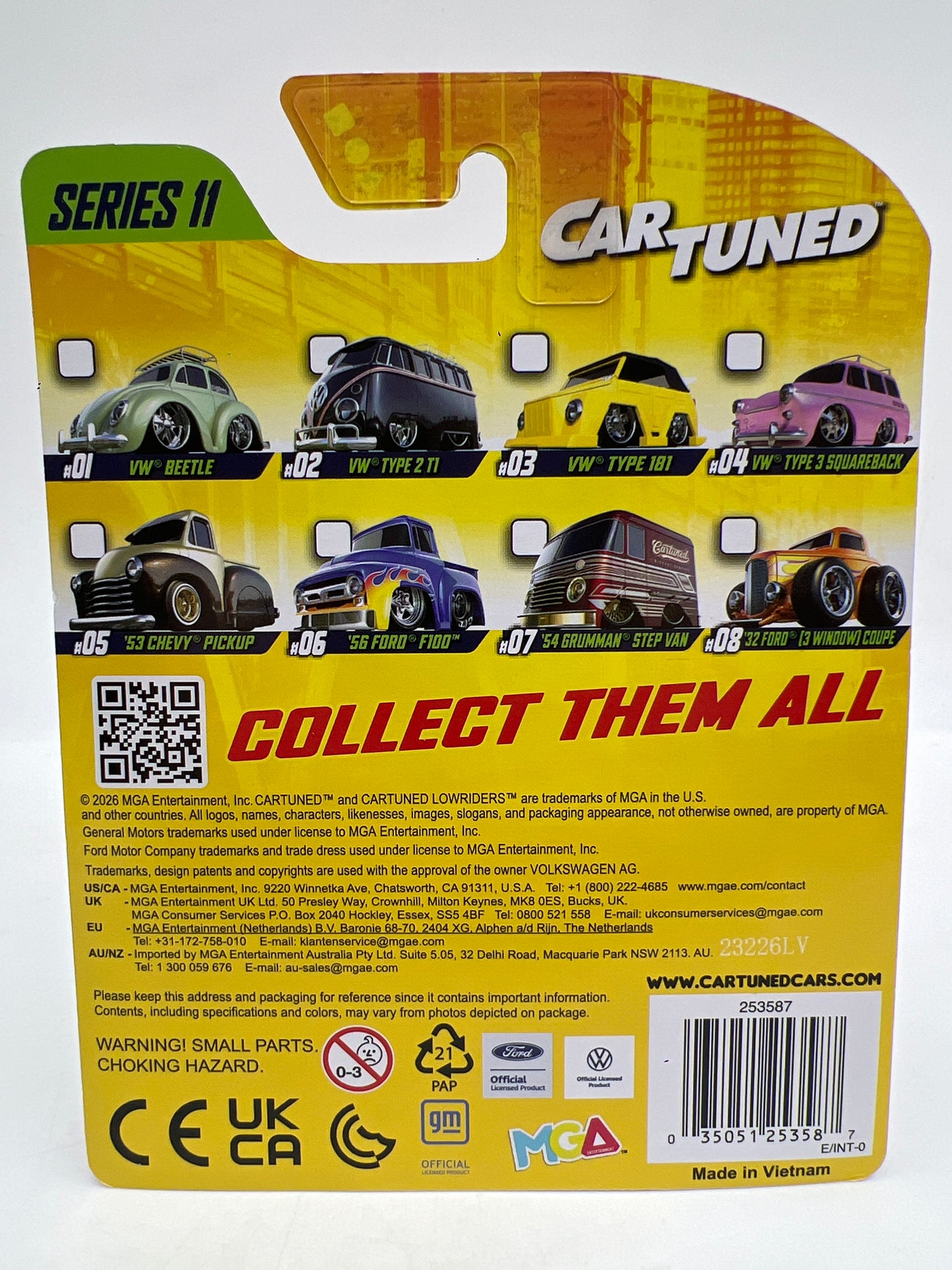 MGA Car Tuned Mainline Series 11 #4 VW Type 3 Squareback Pink