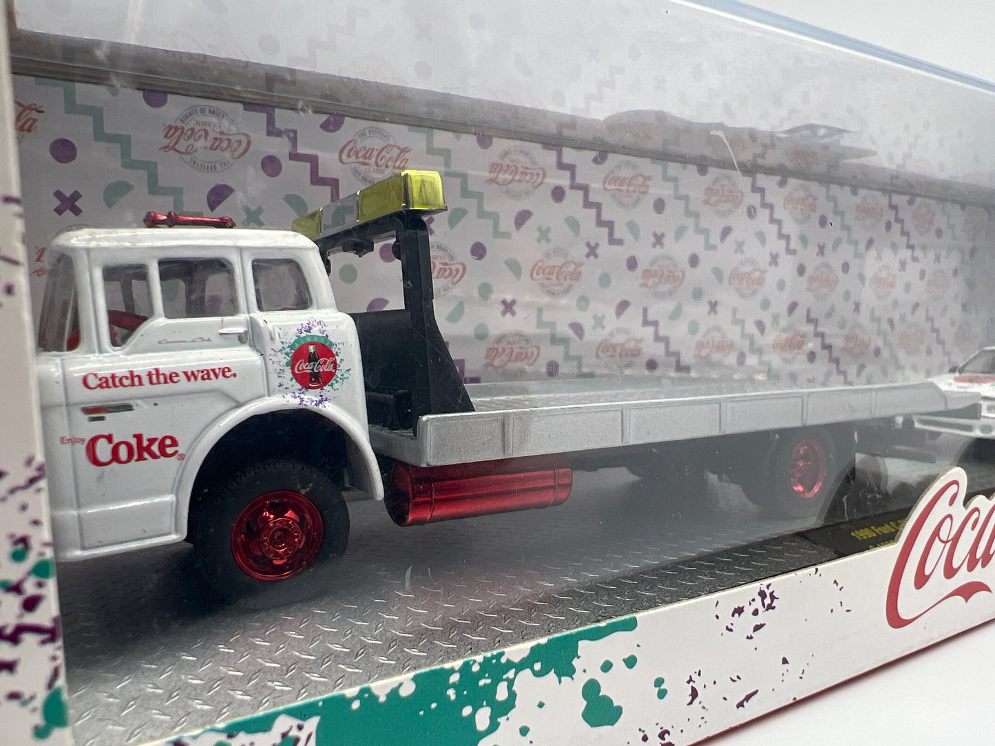 M2 Machines Auto Haulers Coca Cola CHASE 1990 Ford C-8000 & 1990 Ford Mustang GT TW05