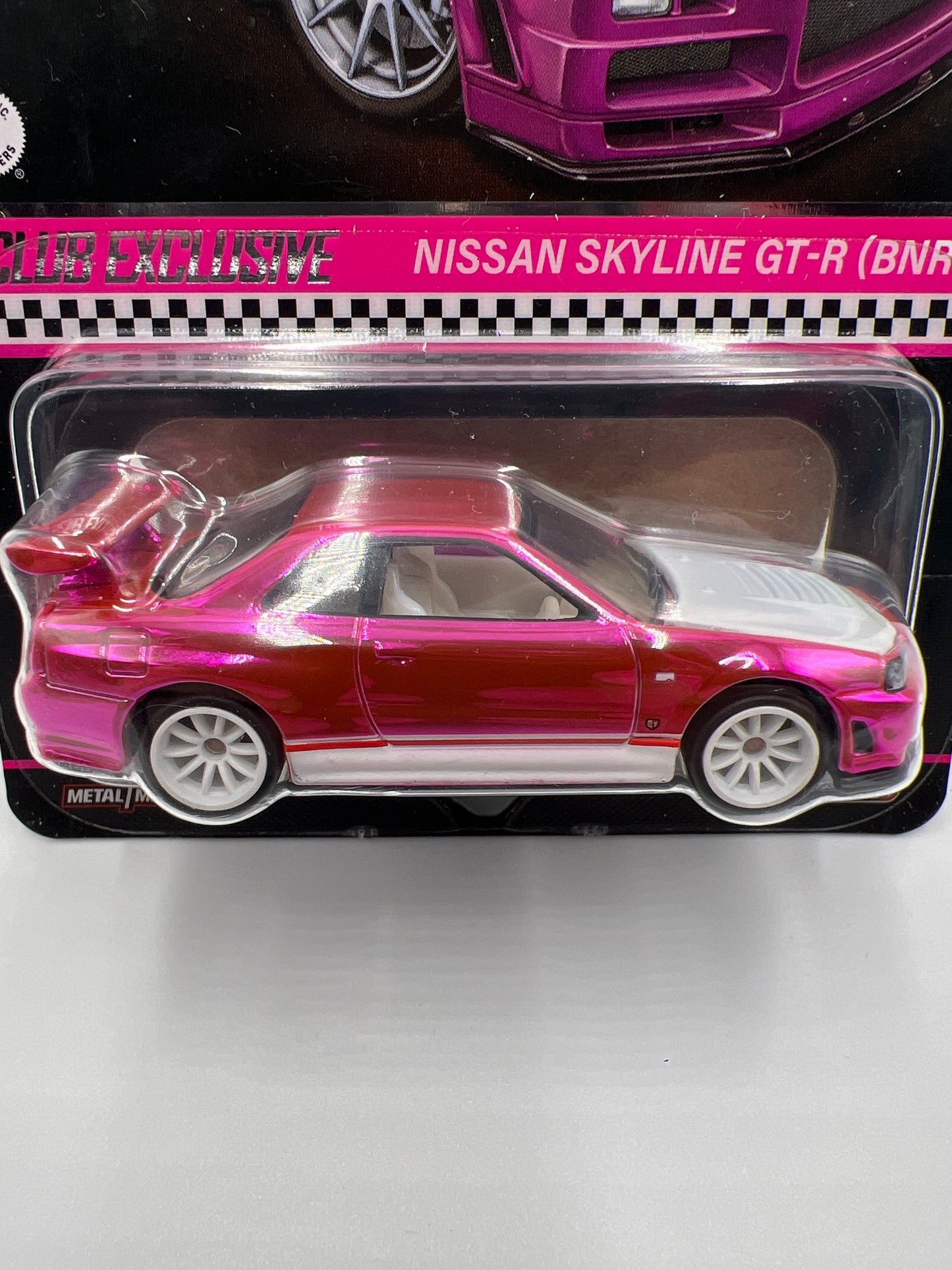 2023 Hot Wheels RLC Club Exclusive Nissan Skyline GT-R BNR34 Pink W/Protector