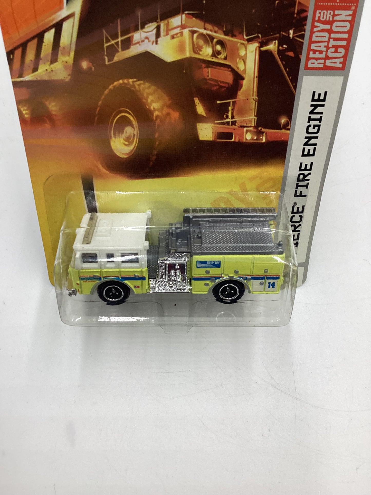 Matchbox Emergency Response #75 Pierce Fire Engine Neon Yellow/White 206C