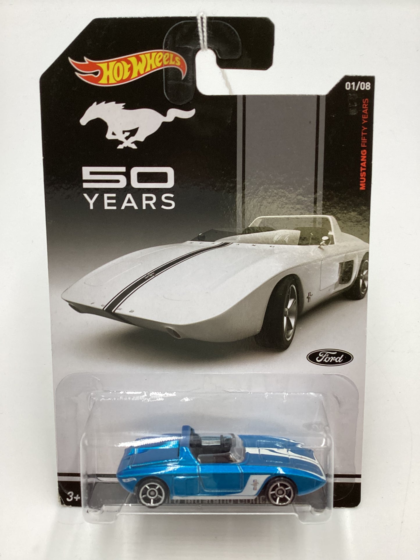Hot Wheels Mustang 50 Years #1 62 Ford Mustang Concept Blue 154E