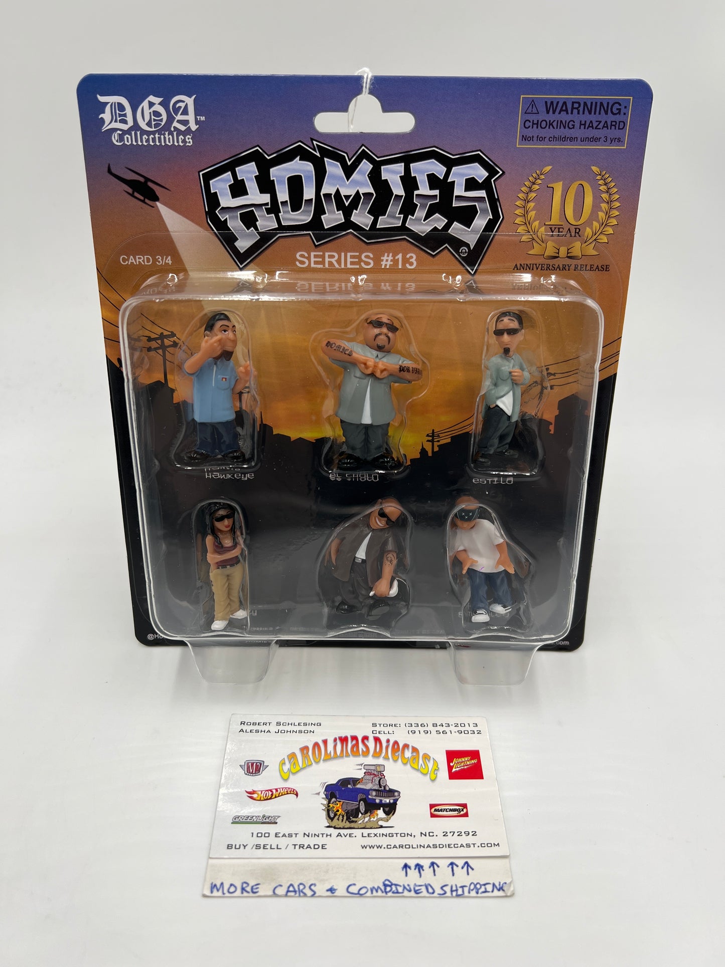 DGA Collectibles Homies 10 Year Anniversary Release Series #13 Card 3/4 178C