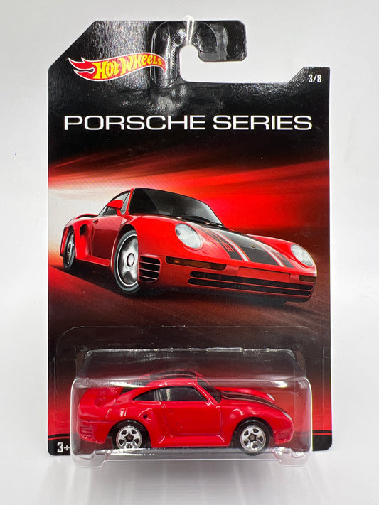 2015 Hot Wheels Walmart Exclusive Porsche Series #3 Porsche 959 Red SR