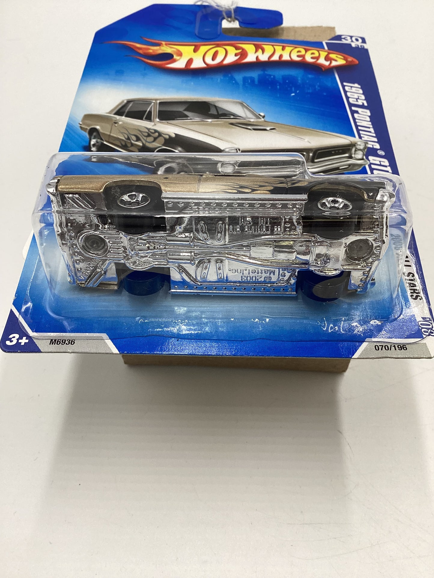 2008 Hot Wheels All Stars #70 1965 Pontiac GTO Gold Kmart Exclusive 239B