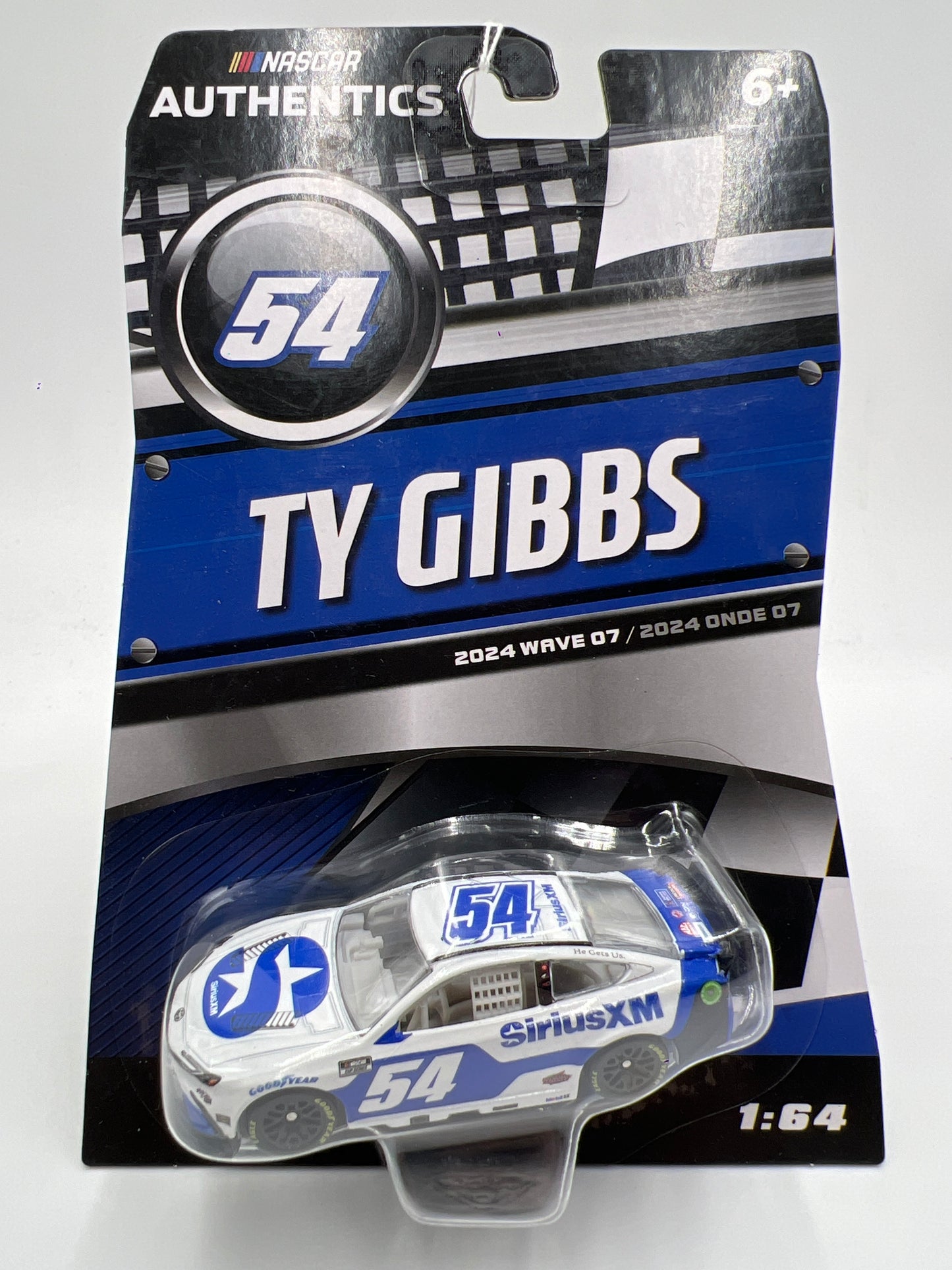 2024 Nascar Authentics Wave 7 #54 Ty Gibbs White/Blue SR
