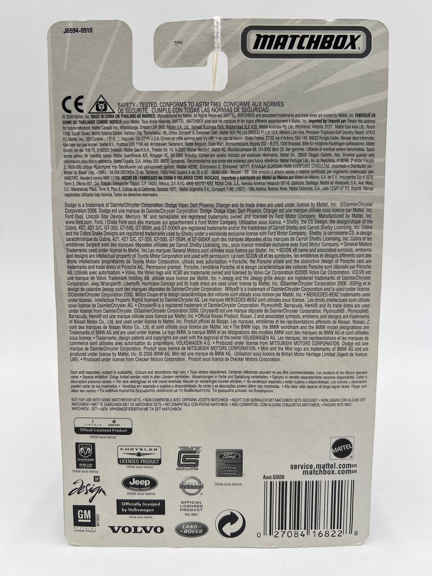 Matchbox Superfast #45 1956 Ford Sunliner White/Black 164J