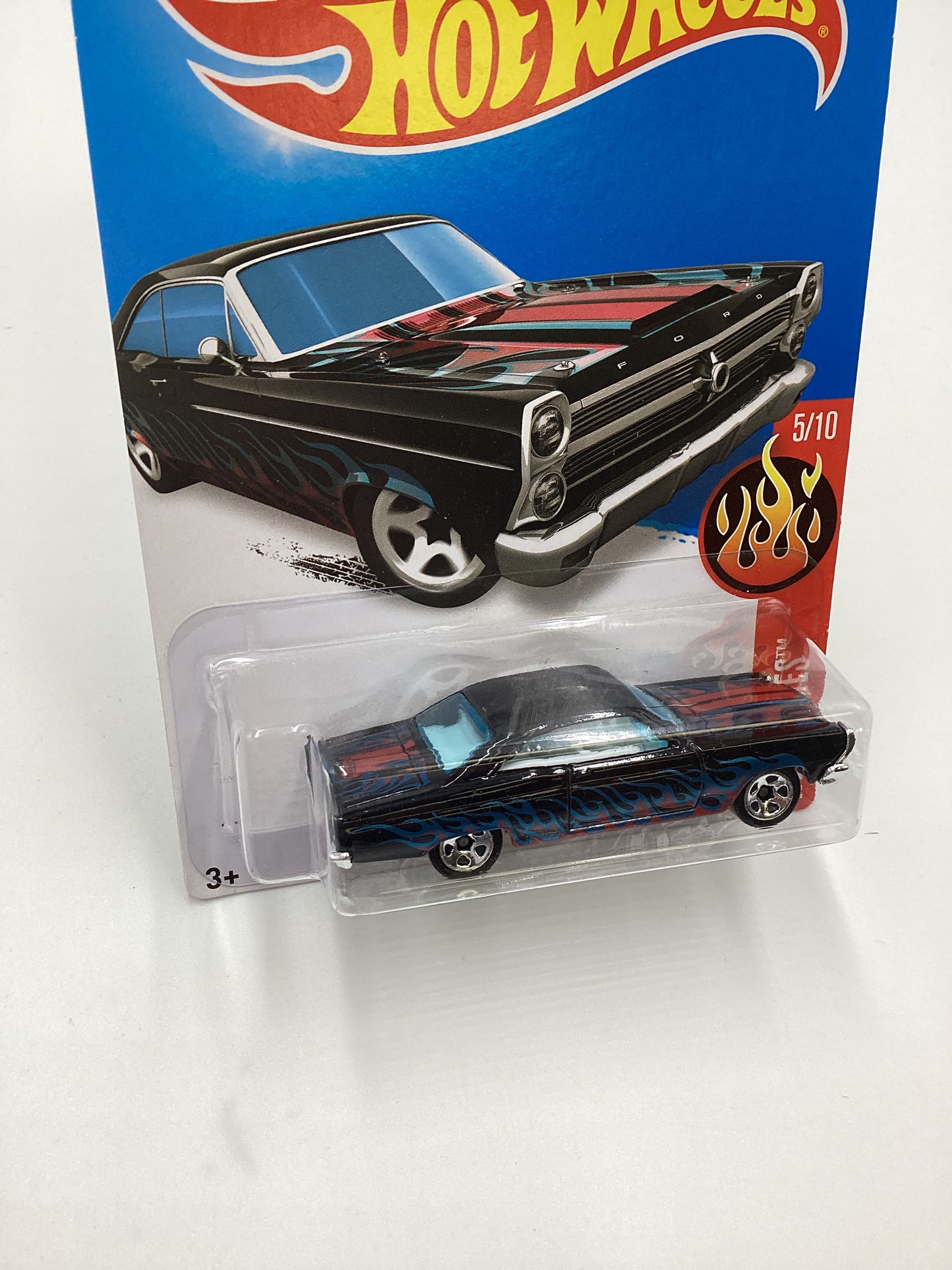 2019 Hot Wheels #95 66 Ford 427 Fairlane Black 26H