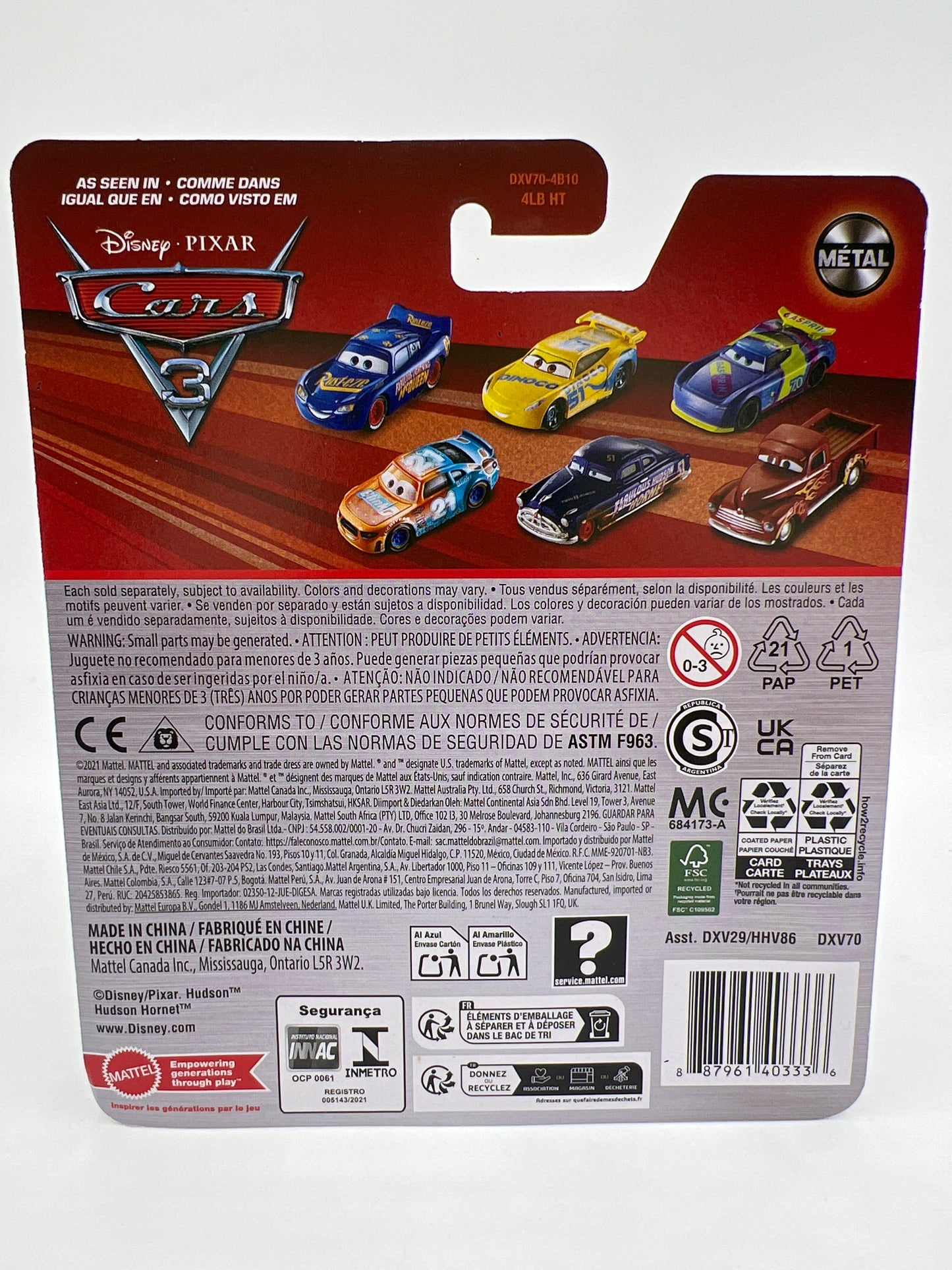 Disney Pixar Cars Dirt Track Fabulous Hudson Hornet