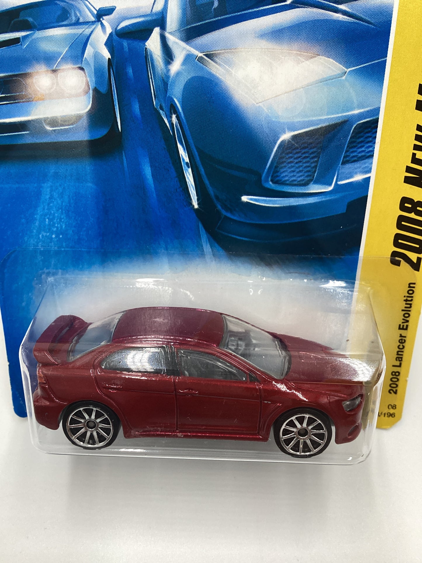 2008 Hot wheels #23 2008 Lancer Evolution Red 92D