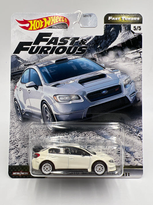 Hot Wheels Fast & Furious Fast Tuners #5 2016 Subaru WRX STI White 247B
