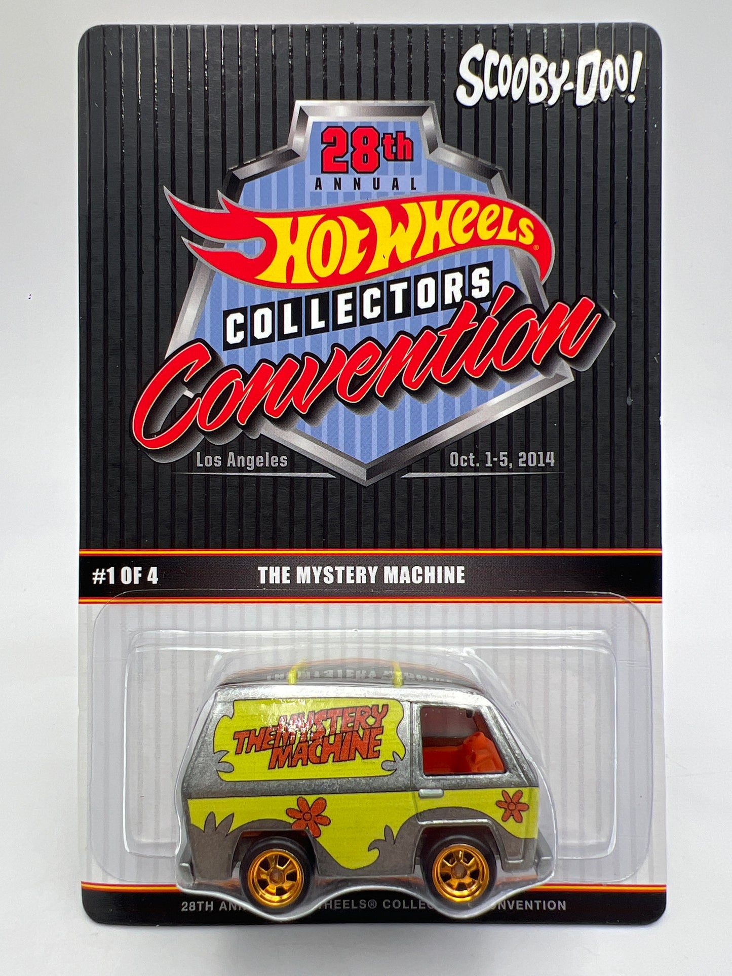 2014 Hot Wheels 28th Collectors Convention #1982/2000 The Mystery Machine W/Protector