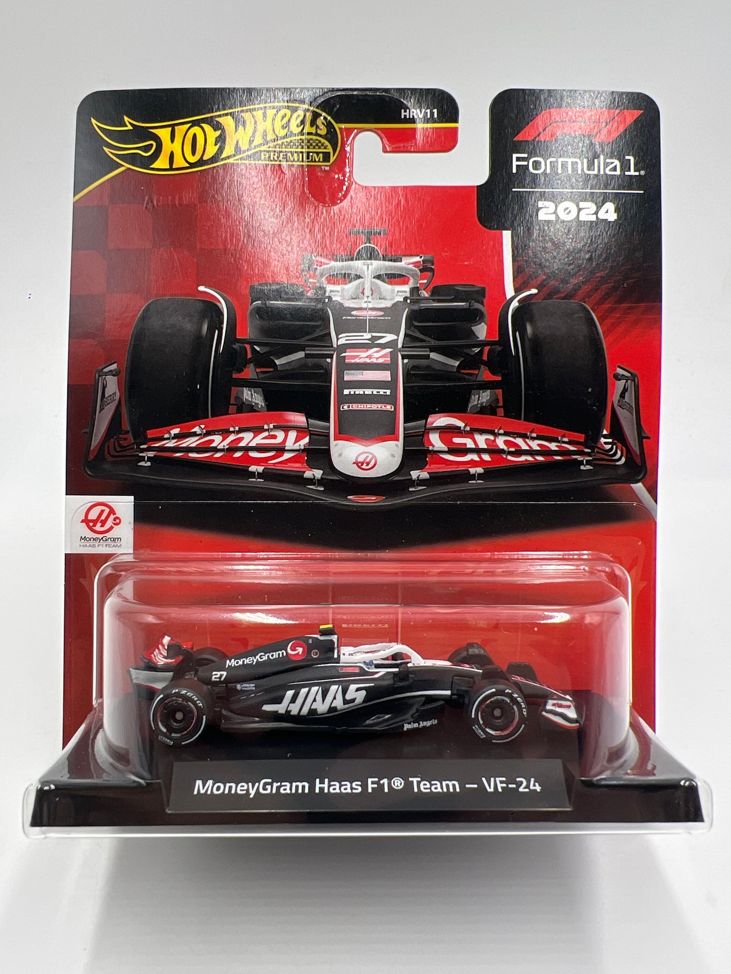 2025 Hot Wheels Premium Formula 1 2024 MoneyGram Haas F1 Team VF-24 #27