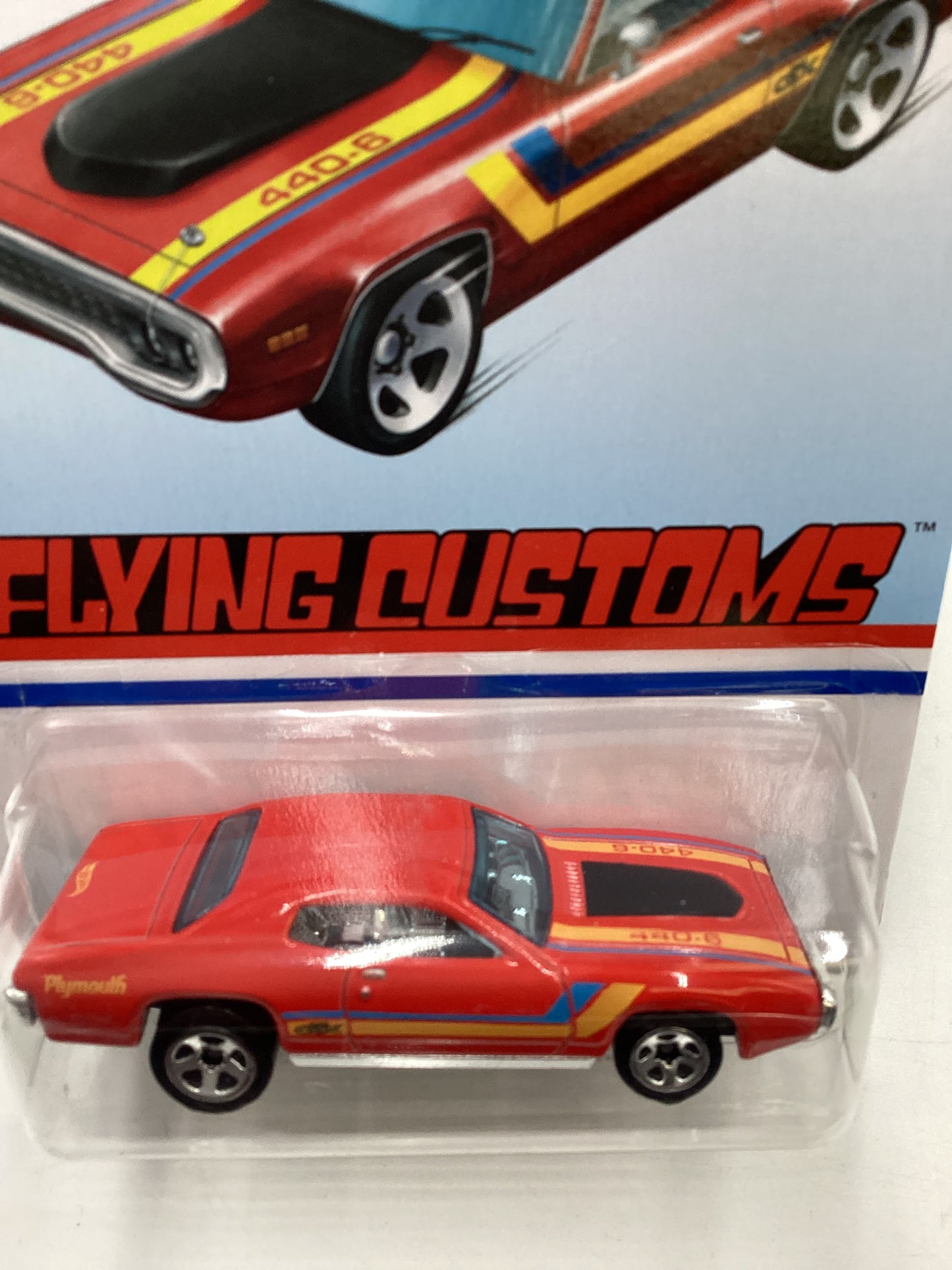Hot Wheels Target Exclusive Flying Customs 71 Plymouth GTX Red 157C