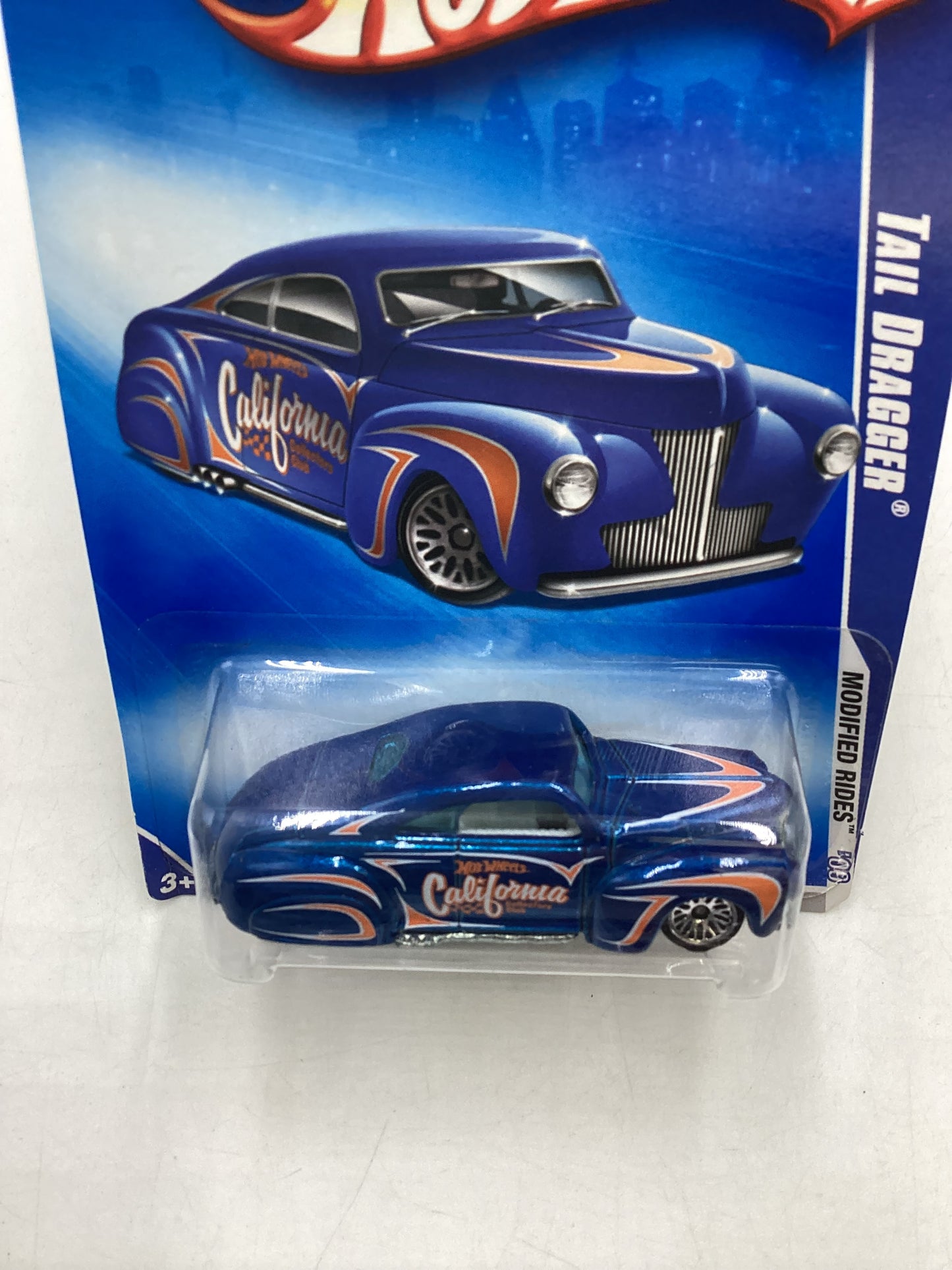 2009 Hot Wheels #157 Tail Dragger Blue 58D