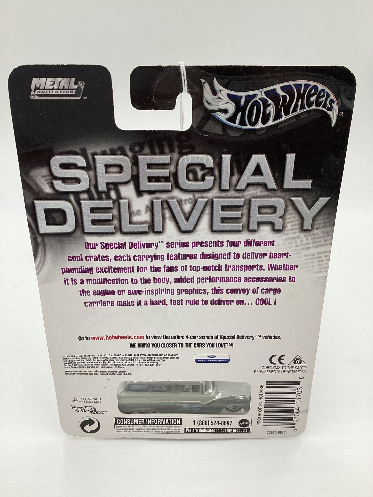 Hot Wheels Special Delivery #3 8 Crate Primer Grey 244G