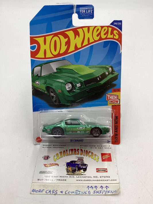 2022 Hot wheels #248 Green 81 Camaro 14H