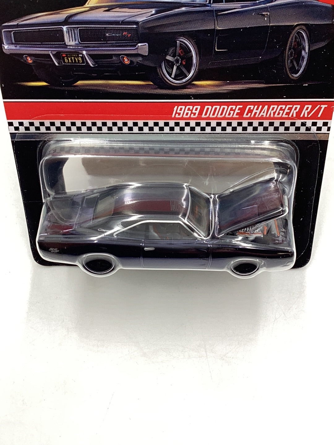 Hot Wheels redline club RLC 1969 Dodge Charger R/T real riders black #12377/17500 with protector