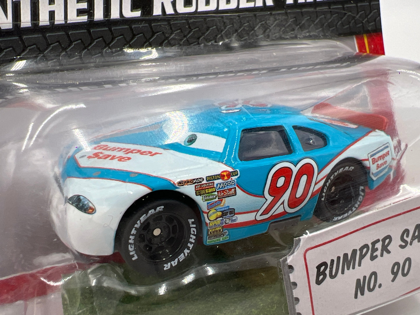 Disney Pixar The World Of Cars Rubber Tires Bumper Save No 90 140H