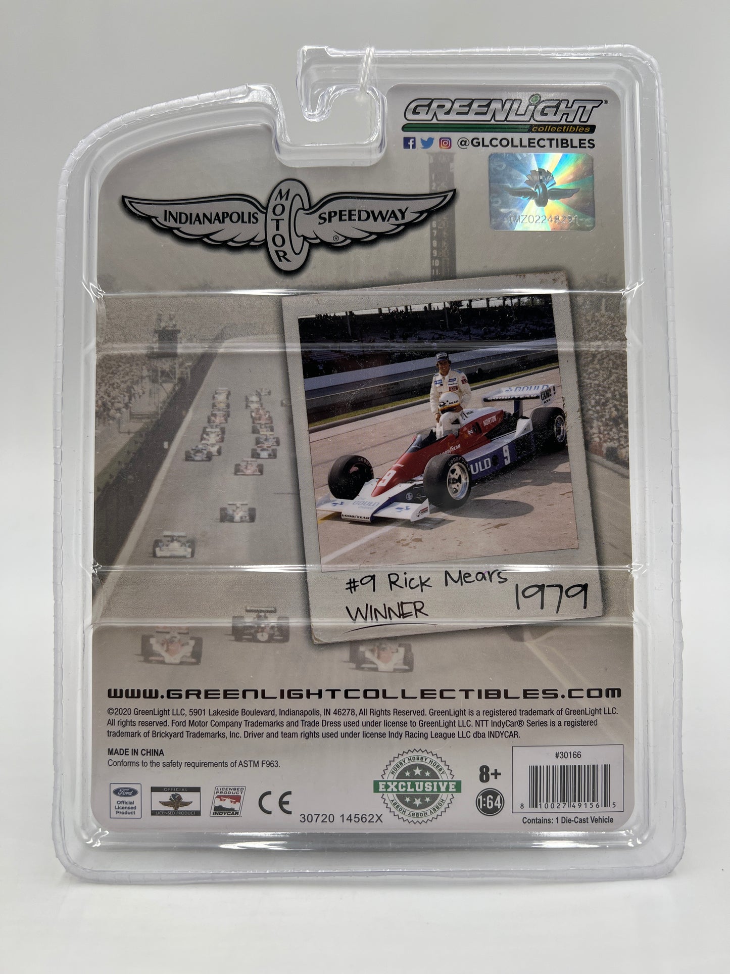 Greenlight Hobby Exclusive Indianapolis Motor Speedway CHASE 1979 Ford Mustang Pace Car