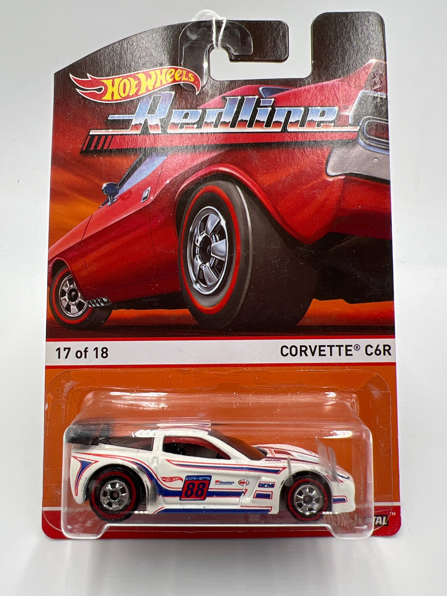 Hot Wheels Heritage Redline #17 Corvette C6R White 160N