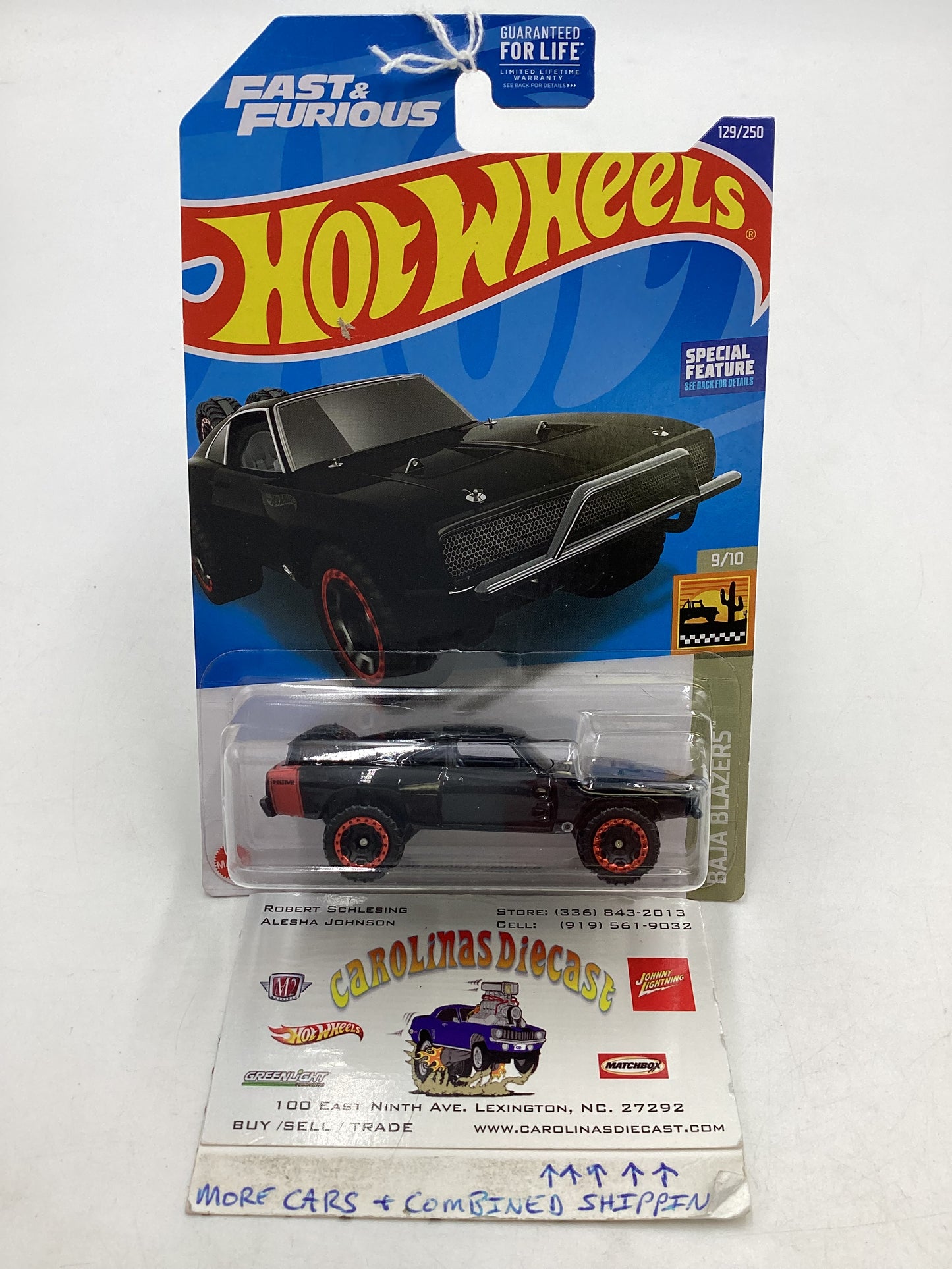 2022 Hot wheels #129 Fast and Furious 70 Dodge Charger 72E