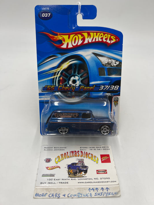 2006 Hot Wheels First Editions #037 55 Chevy Panel Blue