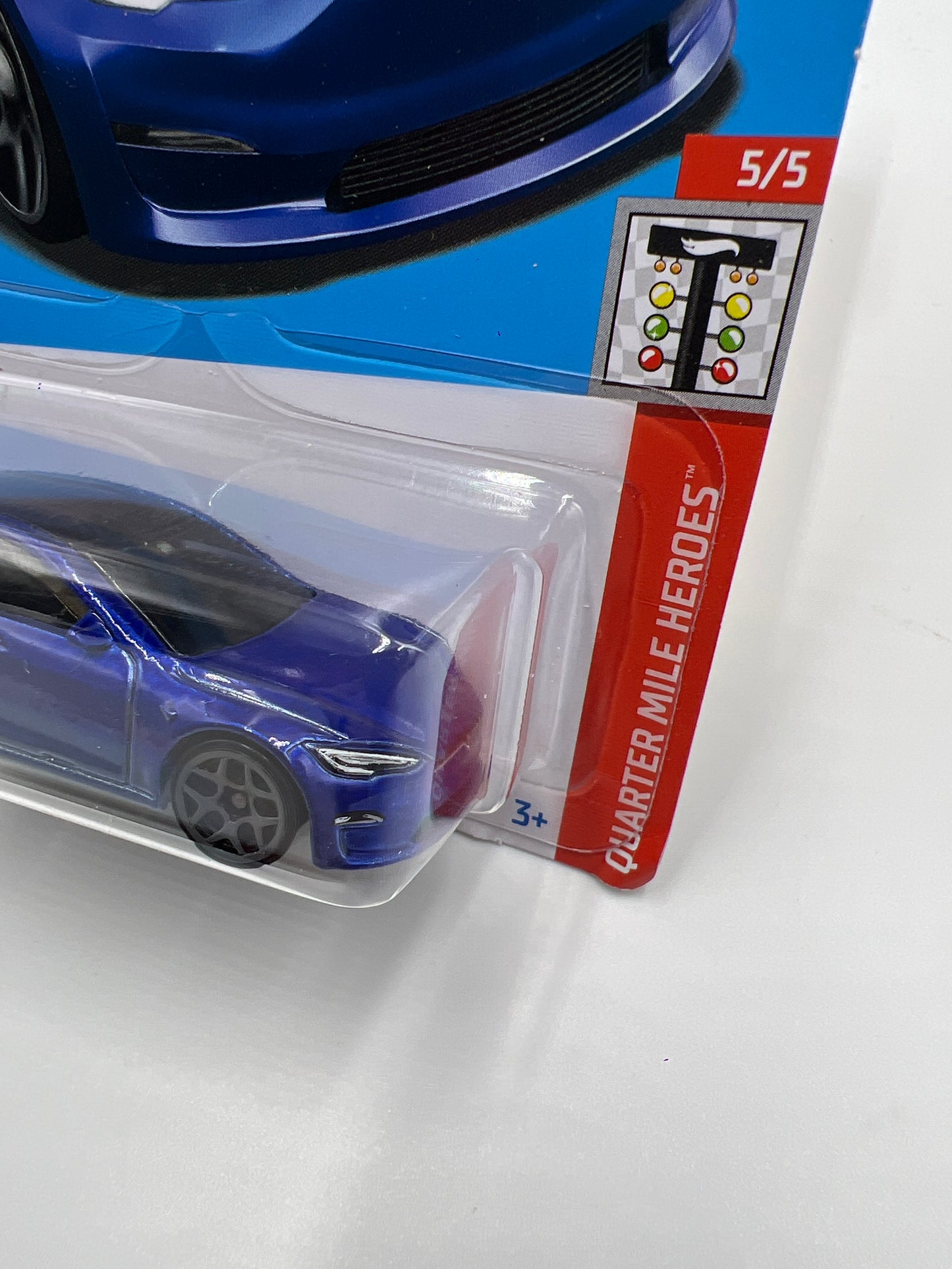 2024 Hot Wheels Q Case #238 Tesla Model S Plaid Blue 48C