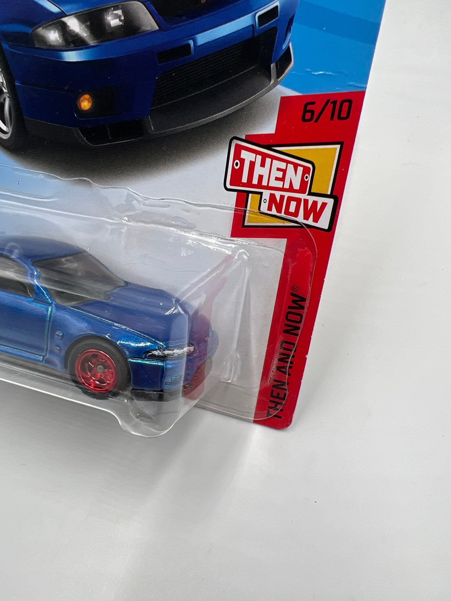 Hot Wheels Nissan Skyline GT-R R33 Blue Wheel Swap Custom On Card W/Protector SR