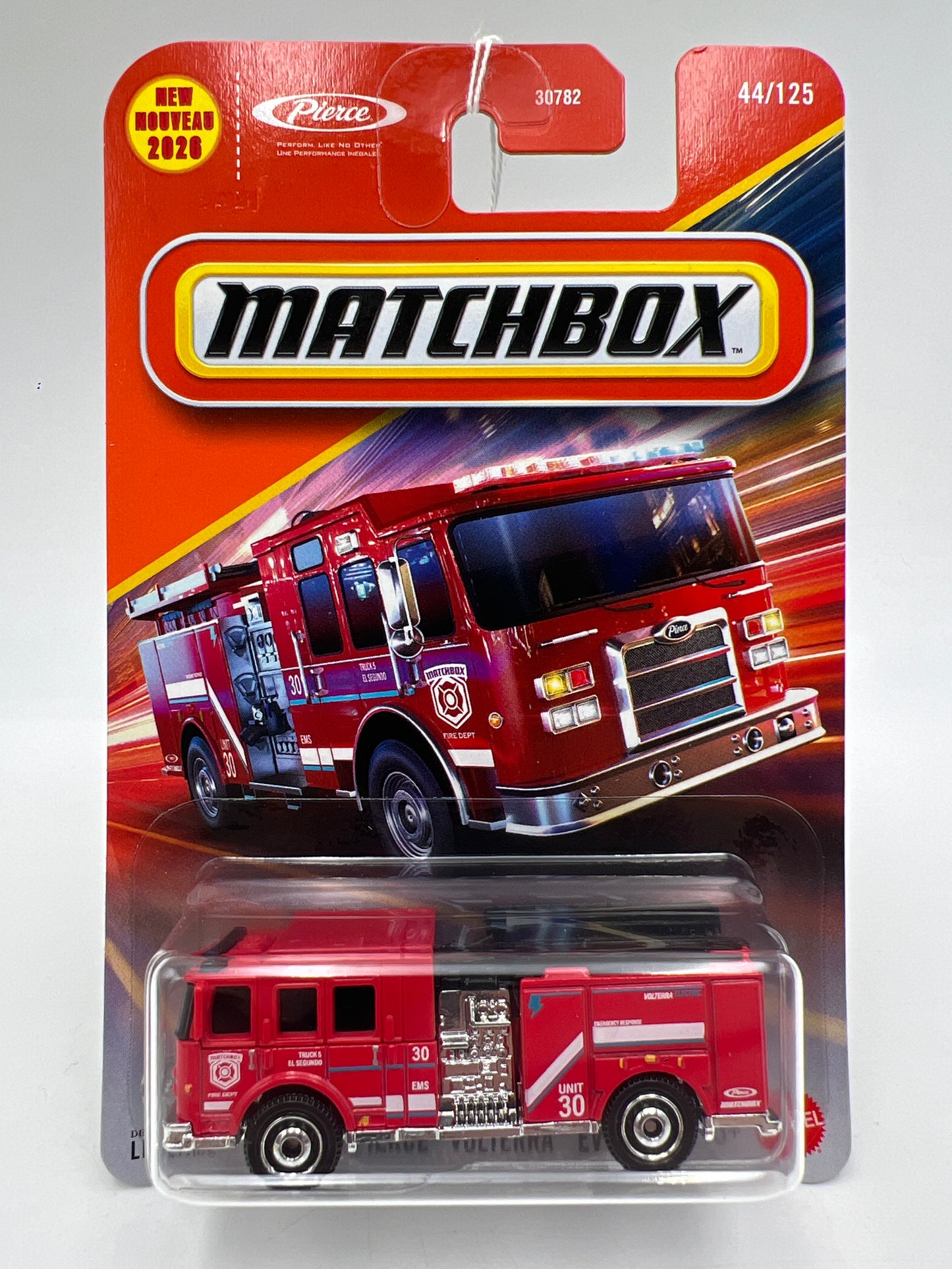 2026 Matchbox #44 Pierce Volterra EV Red 205i