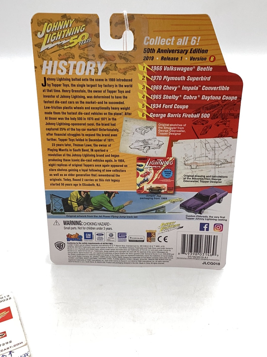 Johnny Lightning 1970 Plymouth Superbird Looney Tunes