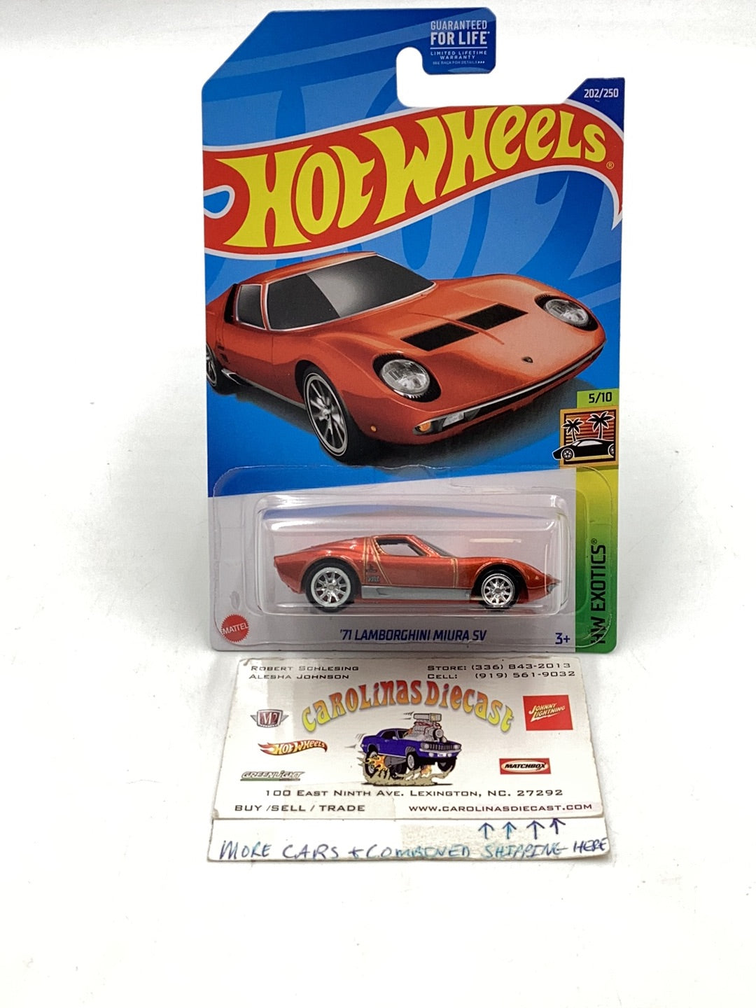 2022  hot wheels super treasure hunt 71 Lamborghini Miura SV W/ Protector