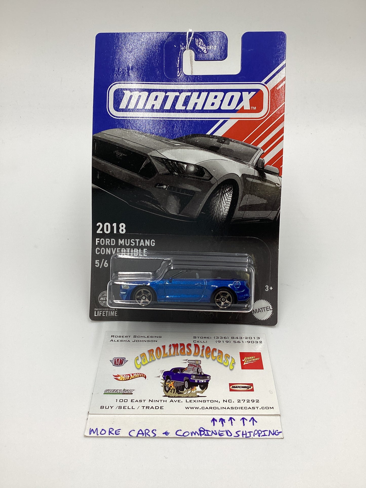 2024 Matchbox American Convertibles #5 2018 Ford Mustang Convertible Blue 162G