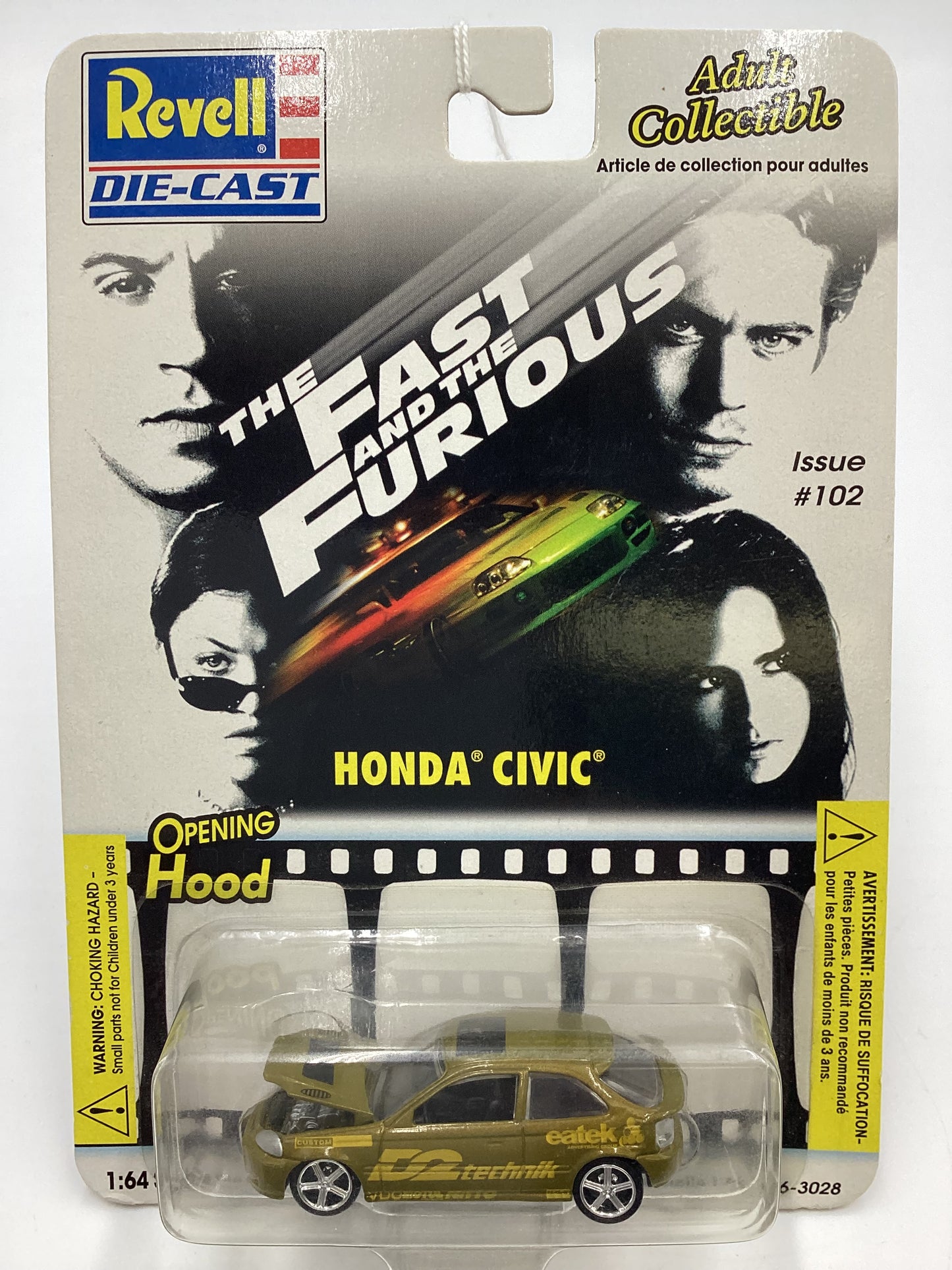 Revell The Fast and the Furious Honda Civic Gold #102