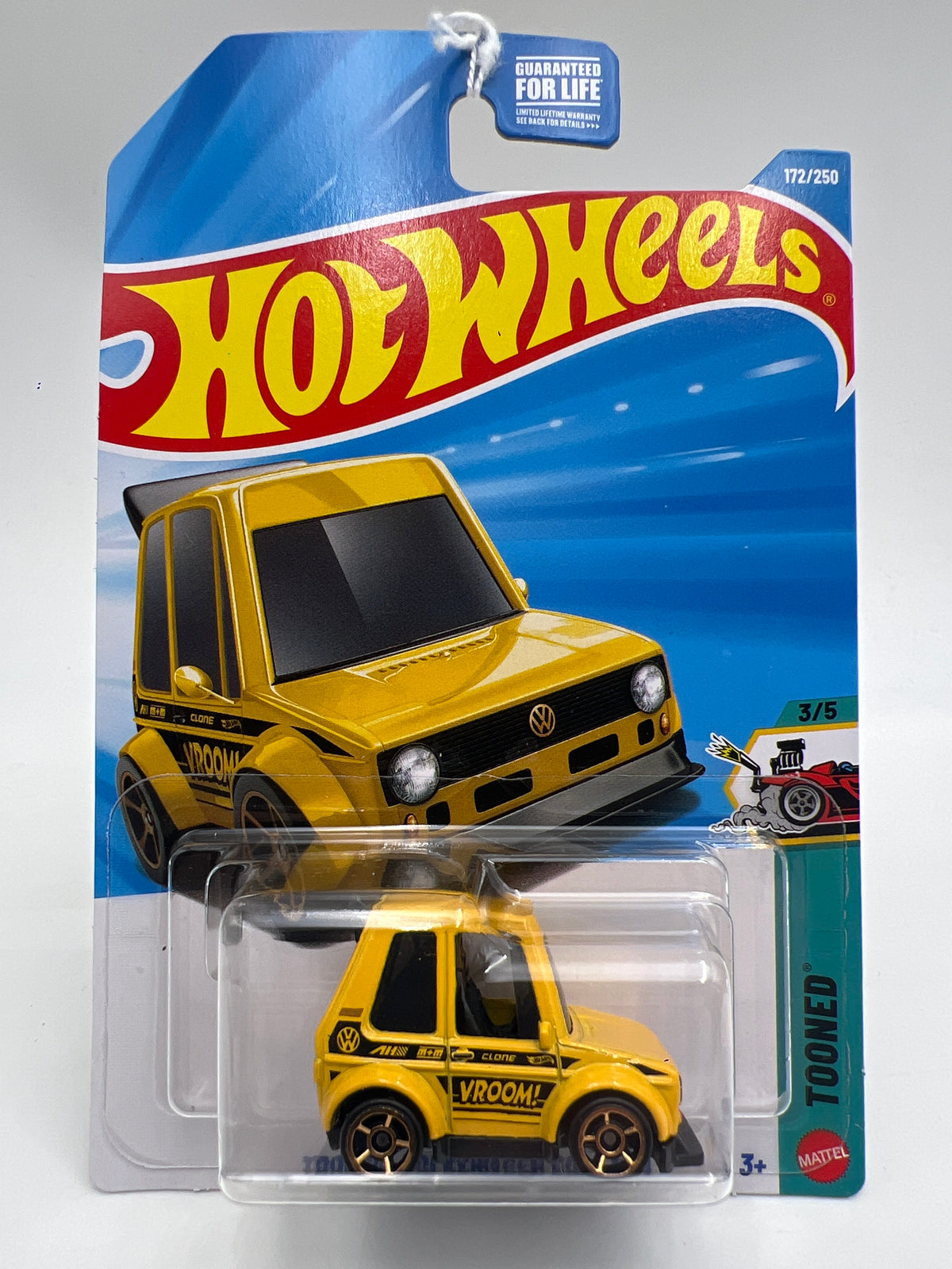 2026 Hot Wheels N Case #172 Tooned Volkswagen Golf MK1 Yellow