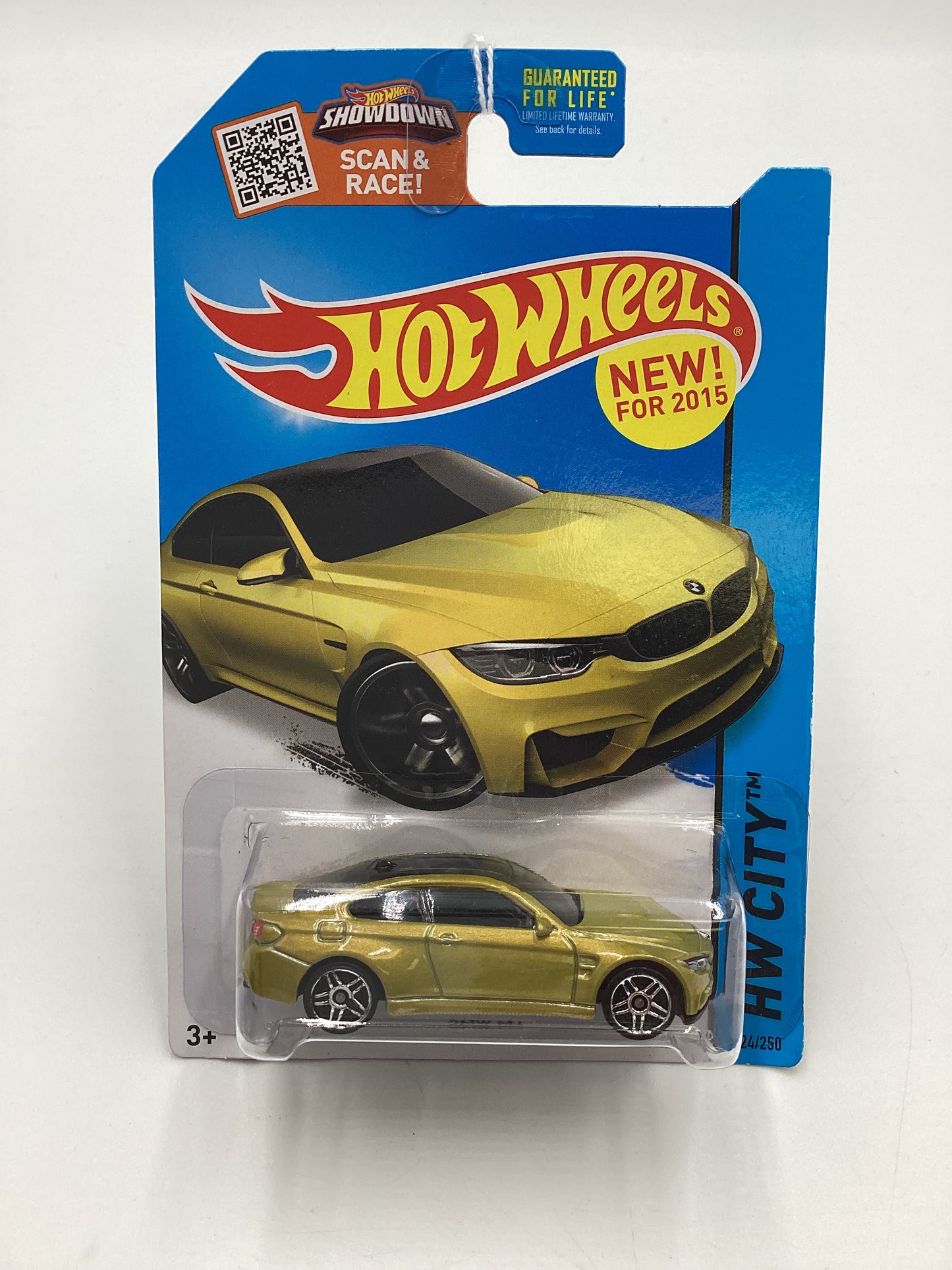 2015 Hot wheels #24 BMW M4 Gold