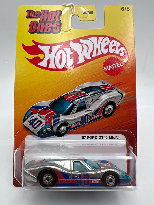 Hot Wheels Target Exclusive The Hot Ones #6 67 Ford GT40 Mk.IV Silver