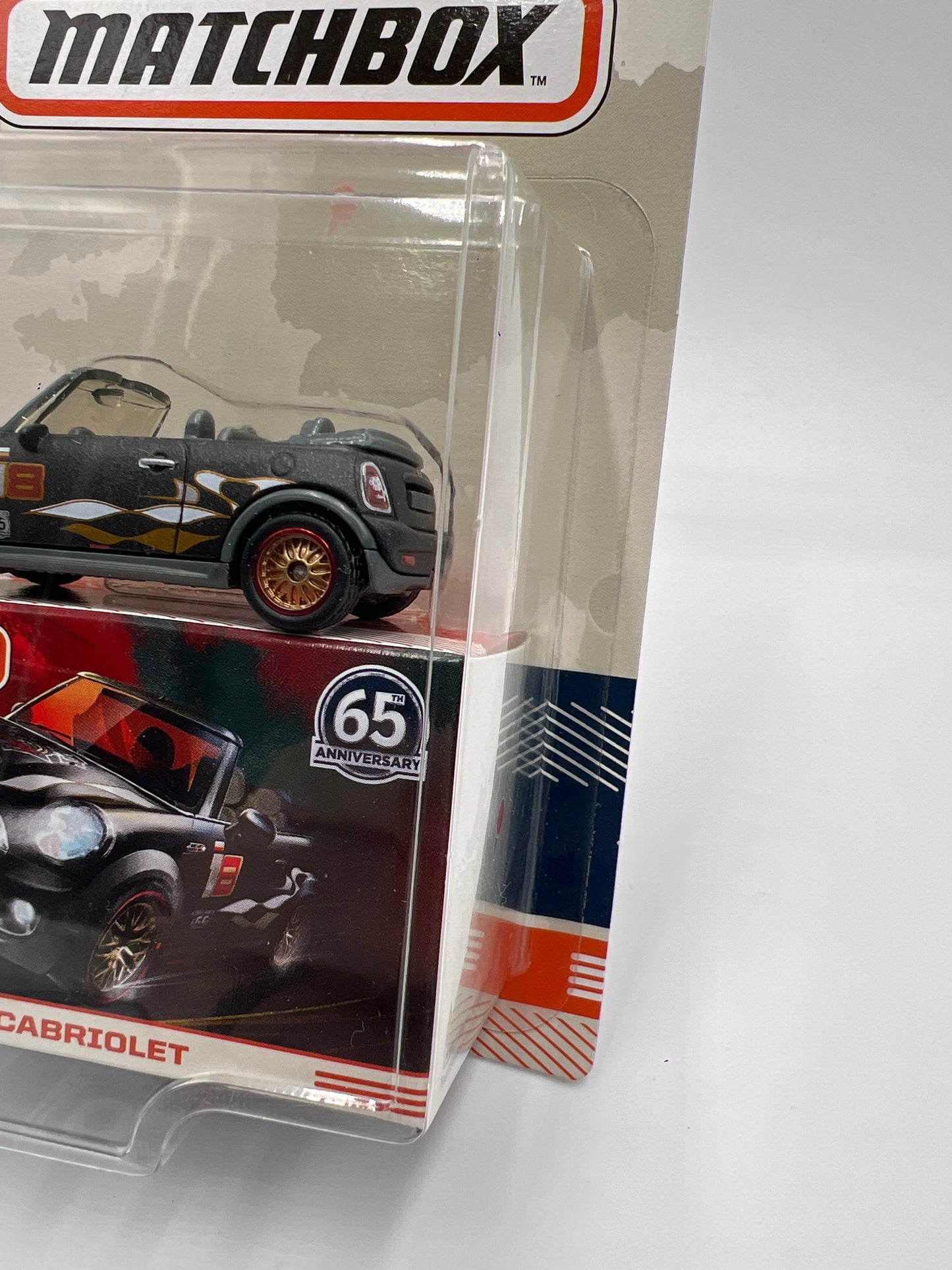 Matchbox 65th Anniversary Globe Travelers Mini Cooper S Cabrio Black 168N