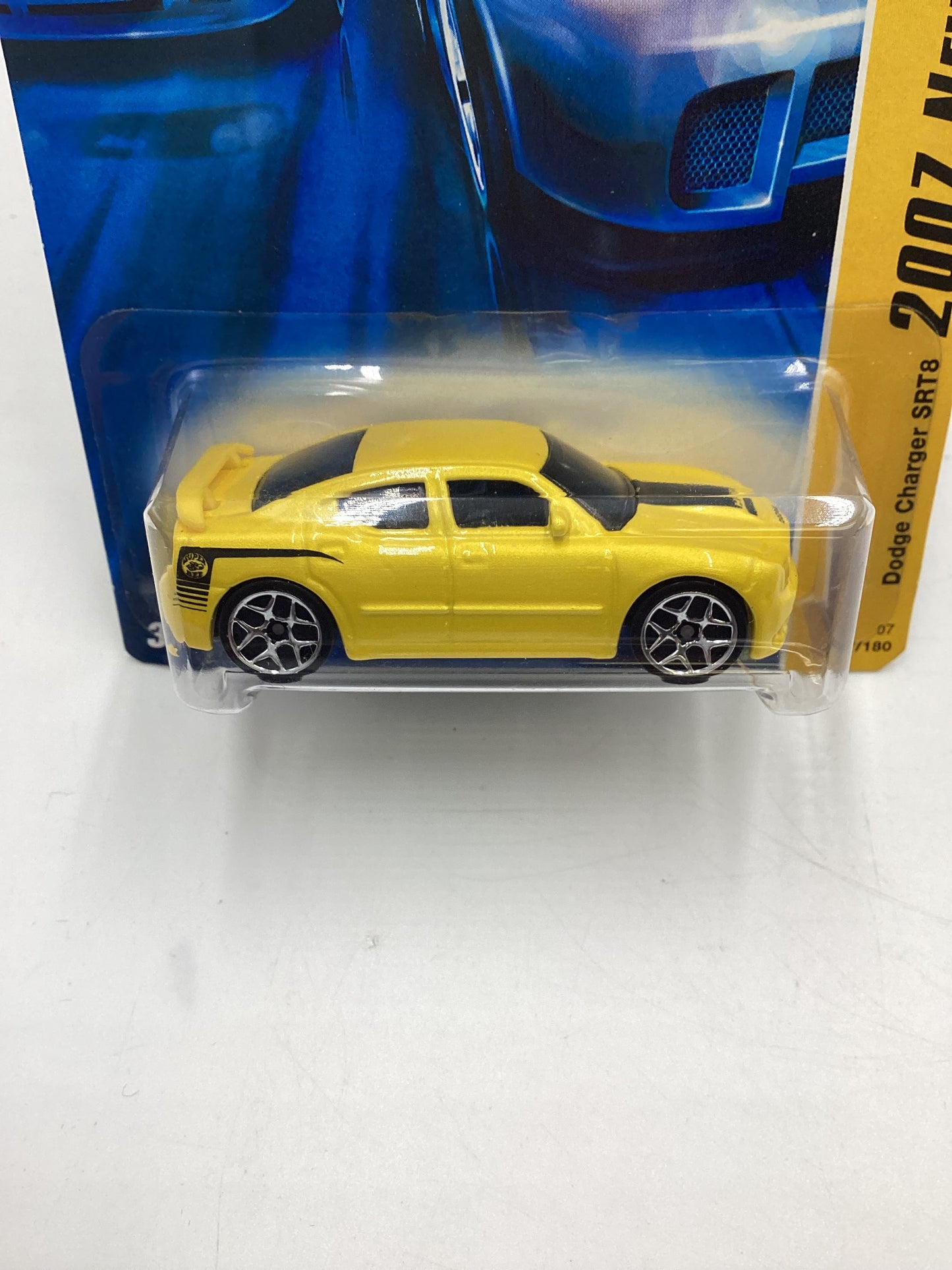 2007 Hot Wheels New Models #7 Dodge Charger SRT8 Yellow 50B