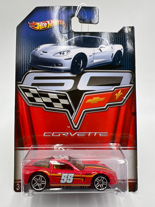 Hot Wheels Corvette 60th Anniversary #8 C6 Corvette Red 153B