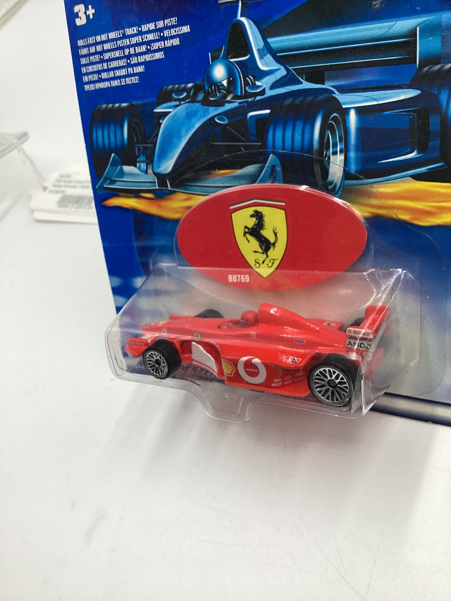 hot Wheels Ferrari Grand Prix B8769 Ferrari Formula 1 with driver red & protector