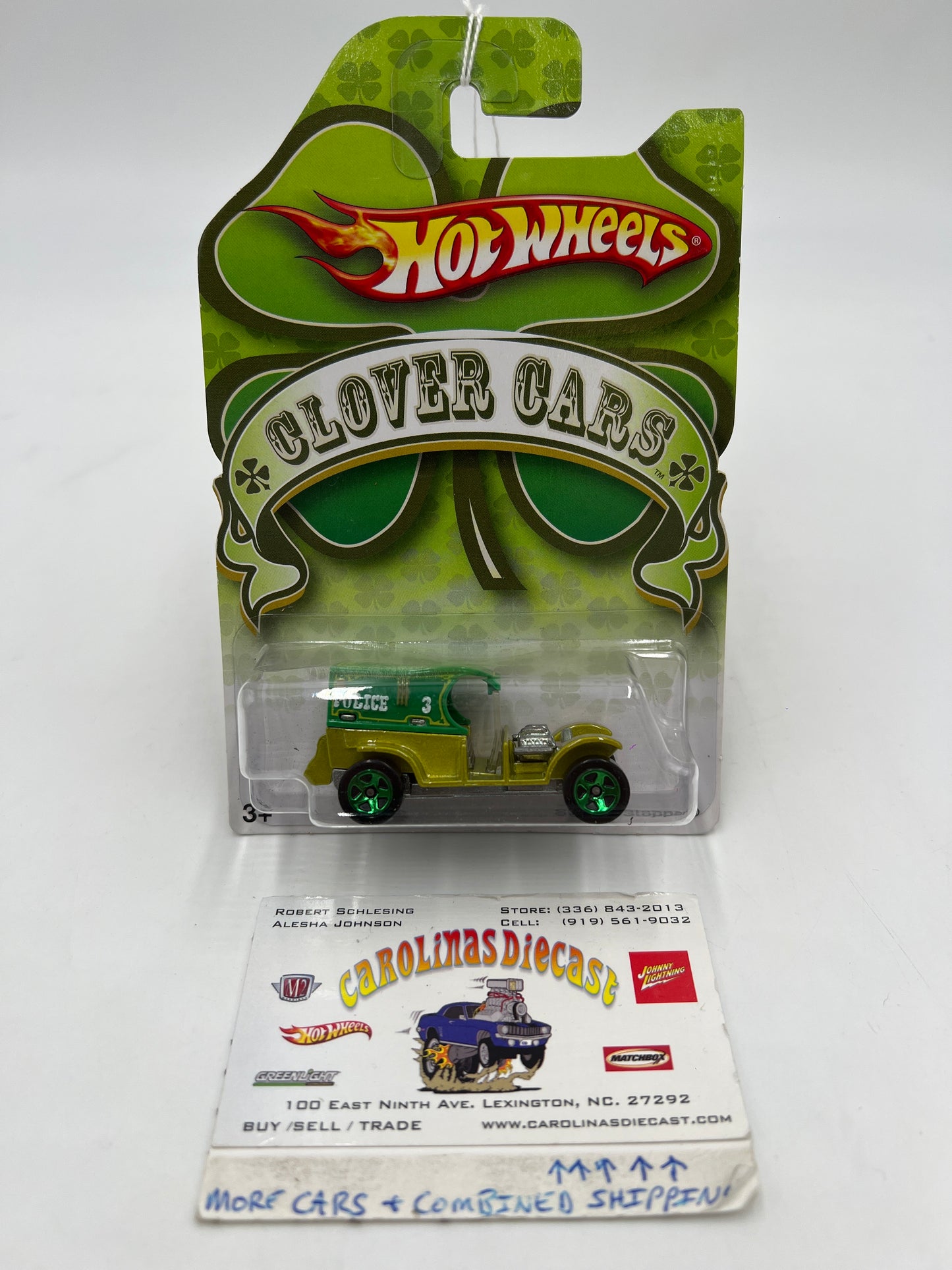 2009 Hot Wheels Clover Cars Copper Stopper Green 152i