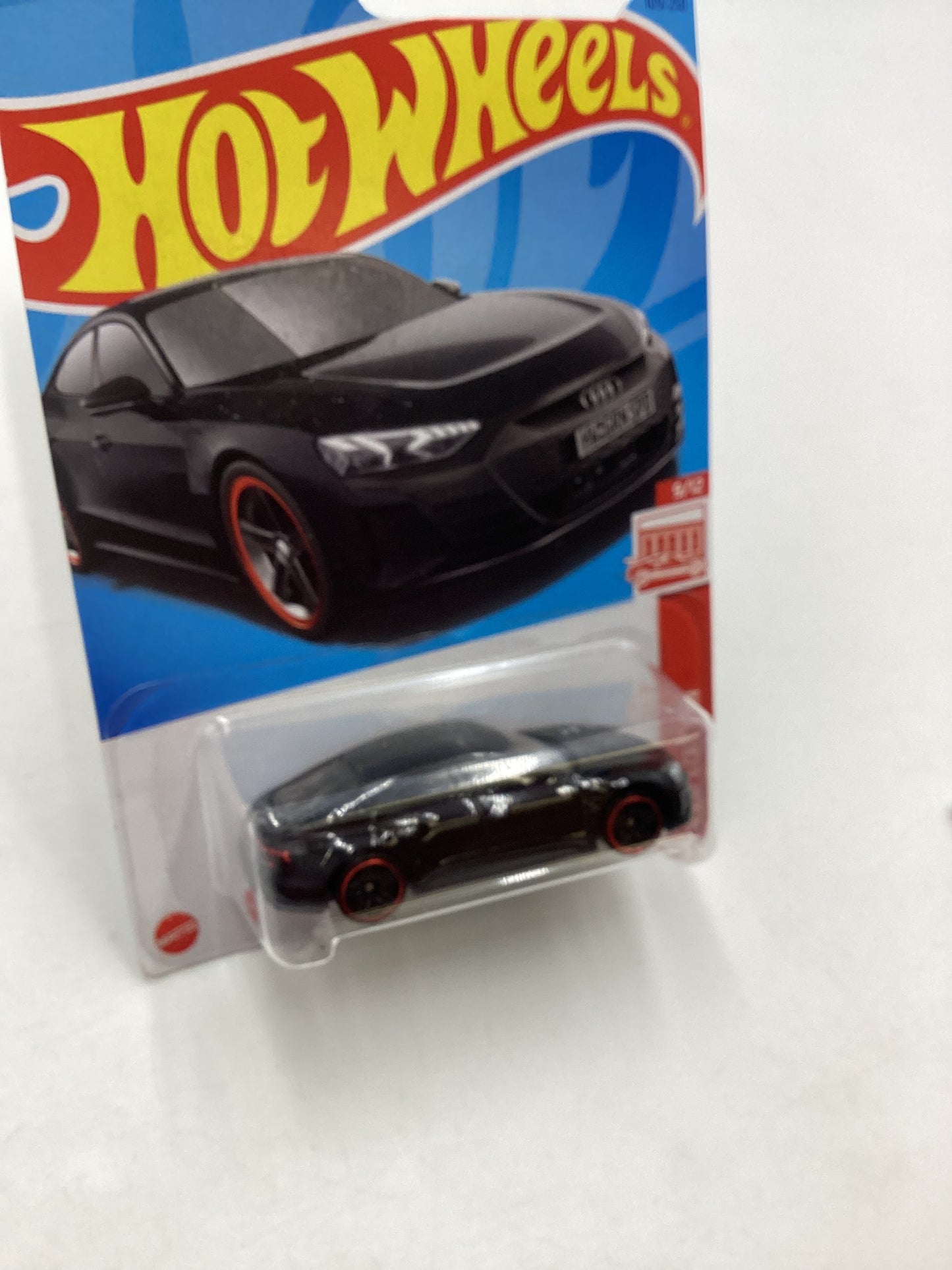 2023 Hot Wheels Red Edition #109 Audi RS E-Tron GT Black (Bad Card) 145C