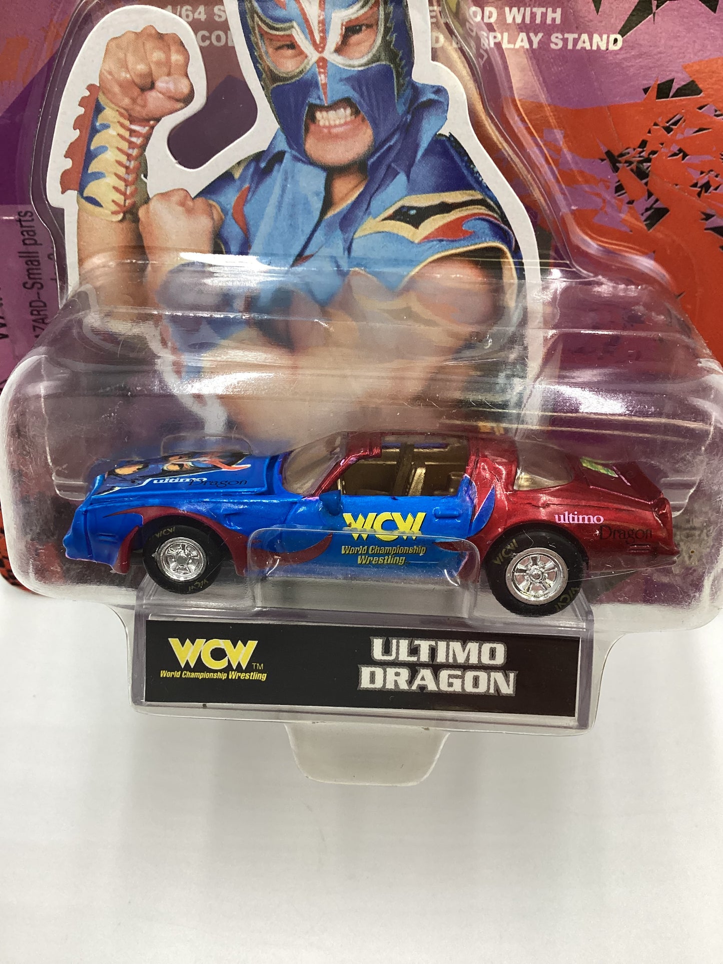 Racing Champions WCW Nitro Streetrods Ultimo Dragon Pontiac Firebird Trans Am Red/Blue SR