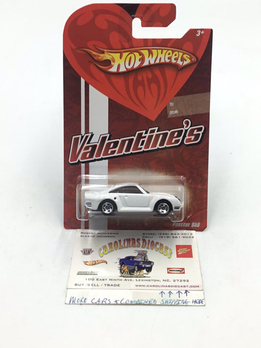 Hot Wheels Valentines Porsche 959 Walmart Exclusive with protector